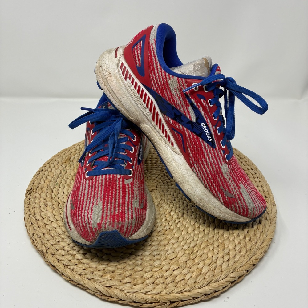 Brooks Adrenaline GTS 23 Women's 8.5 Running Shoes Red White Blue Patriotic